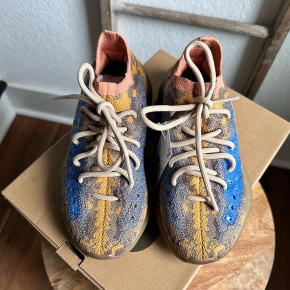 shoes 380 blue yeezy